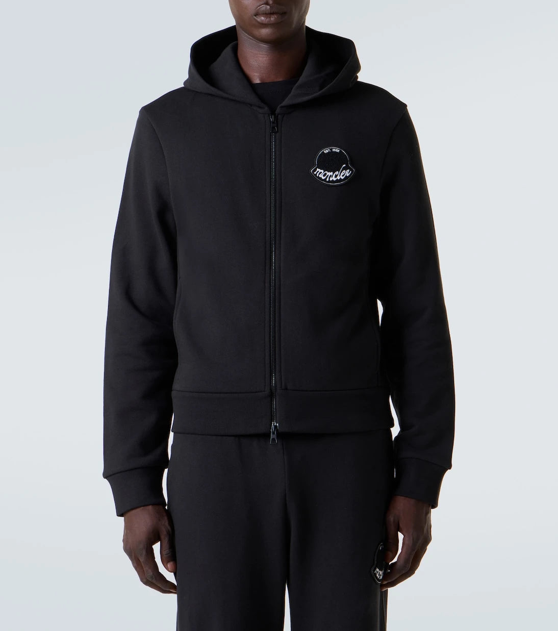 Moncler - Logo cotton jersey hoodie