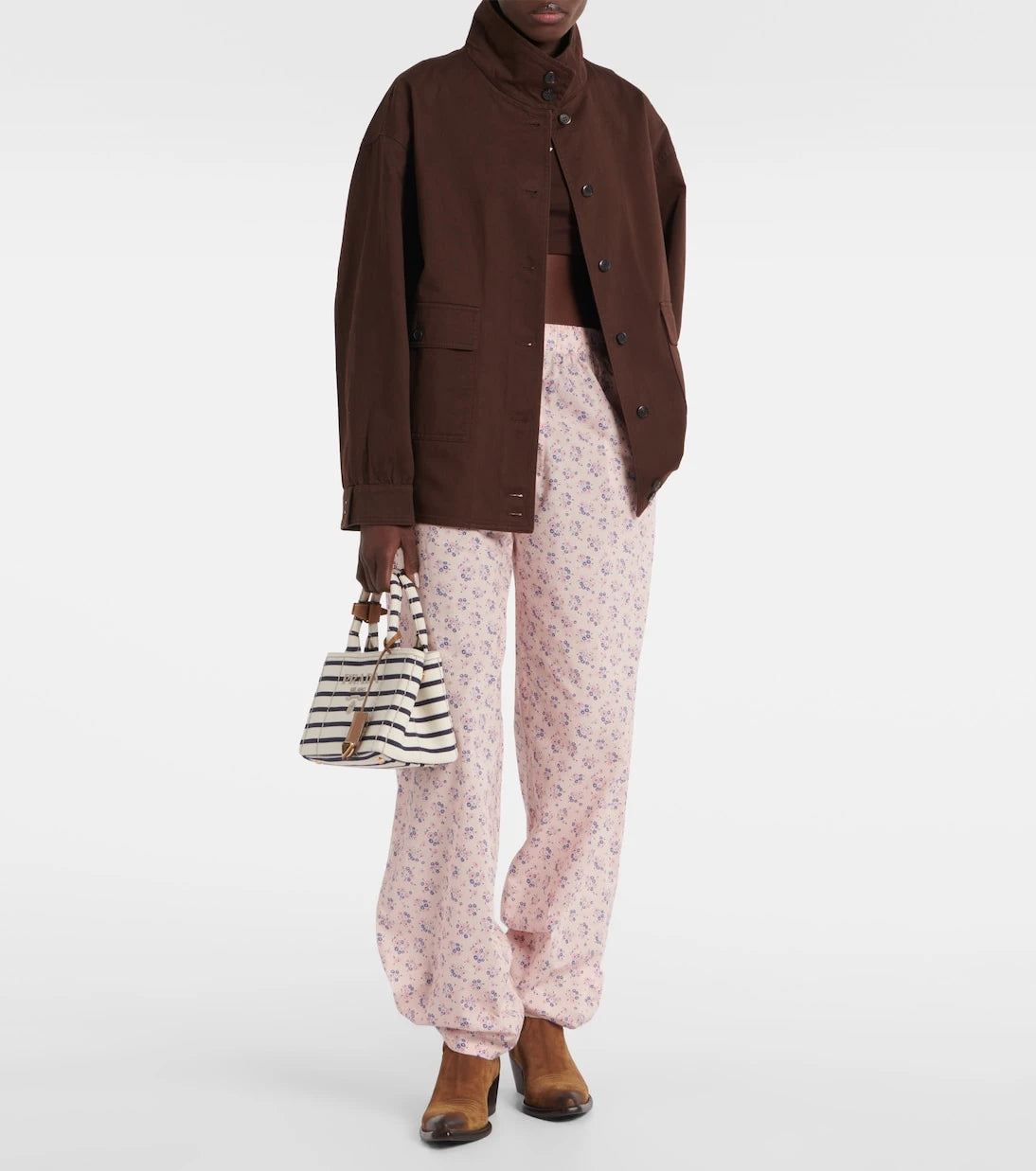 Prada - Oversized cotton field jacket