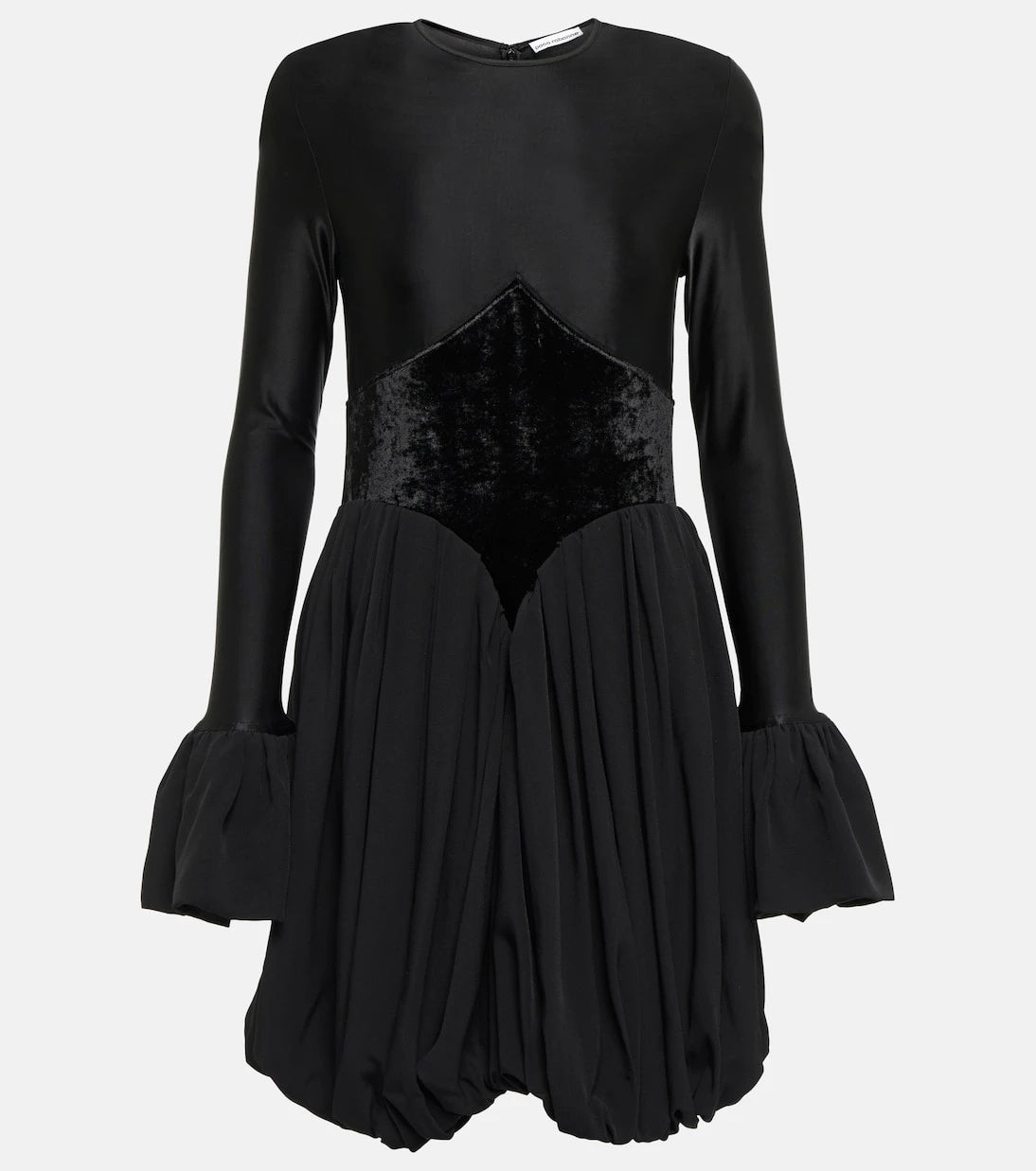 Rabanne - Pleated flared minidress