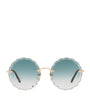 Gold Rosie Round Sunglasses