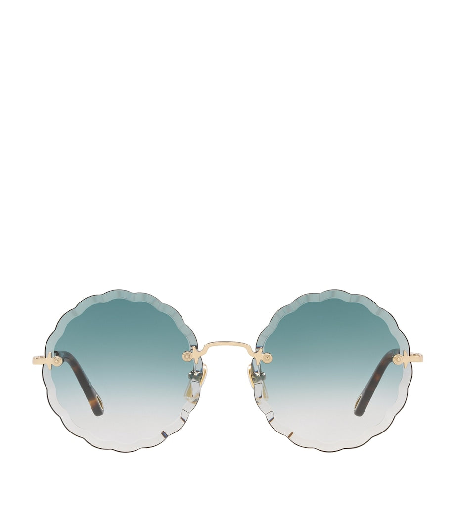 Gold Rosie Round Sunglasses
