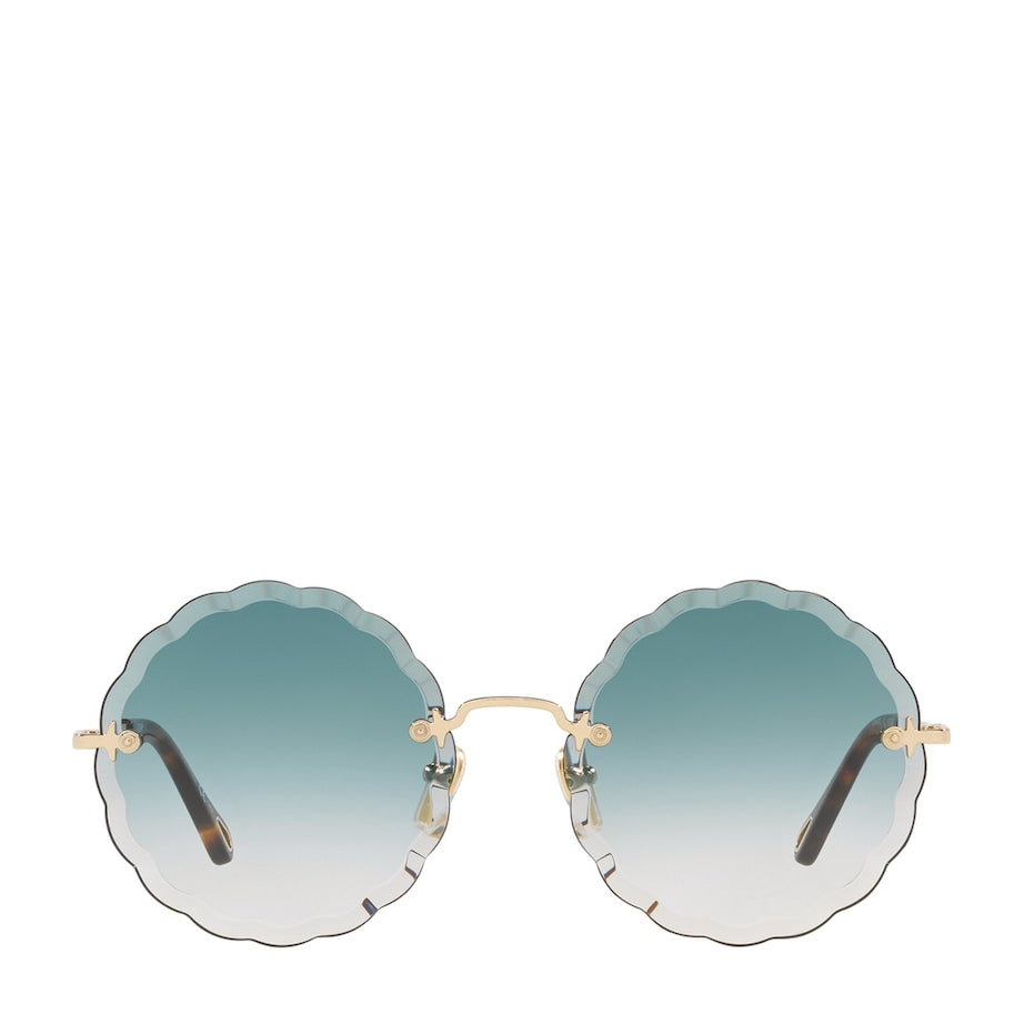 Gold Rosie Round Sunglasses