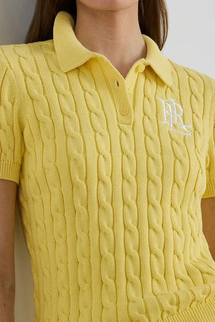 Lauren Ralph Lauren kadın kısa kollu pamuklu kazak