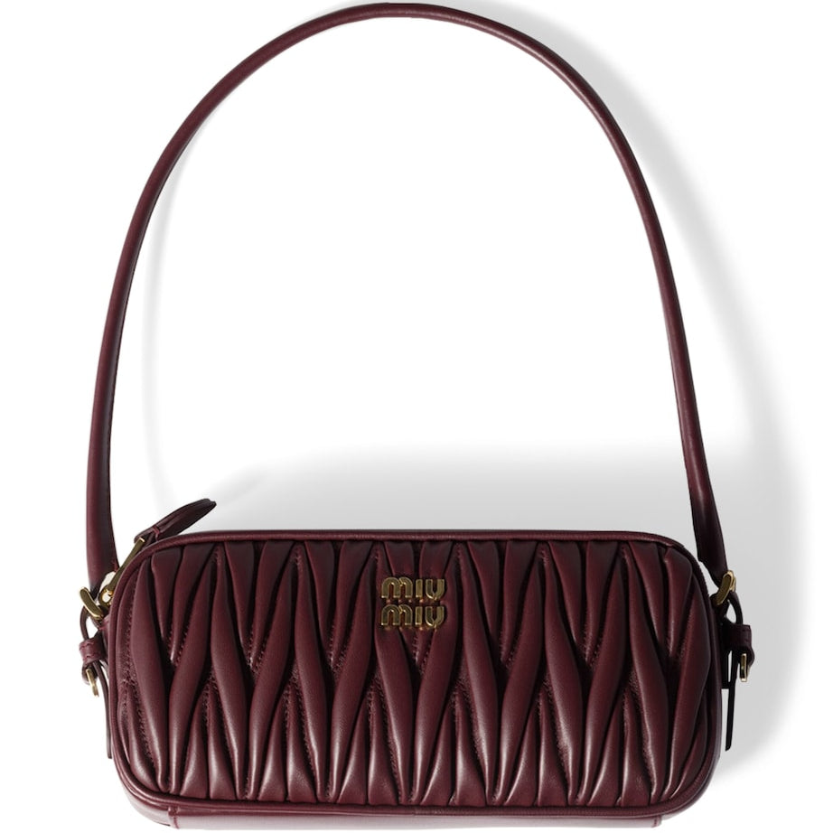 Matelassé Leather Pouch