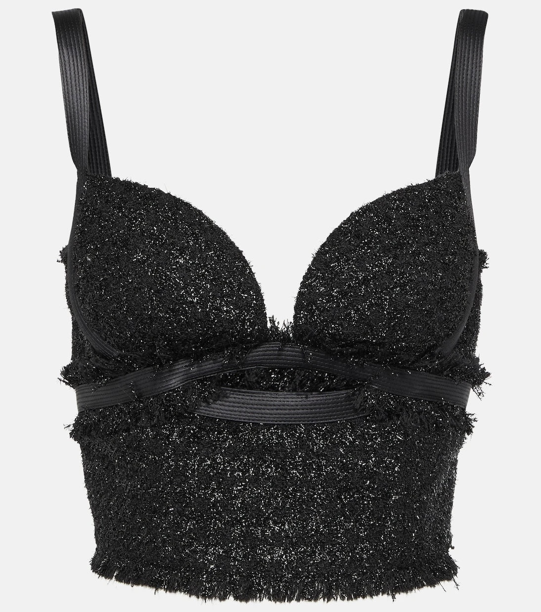 Versace - Bouclé bustier