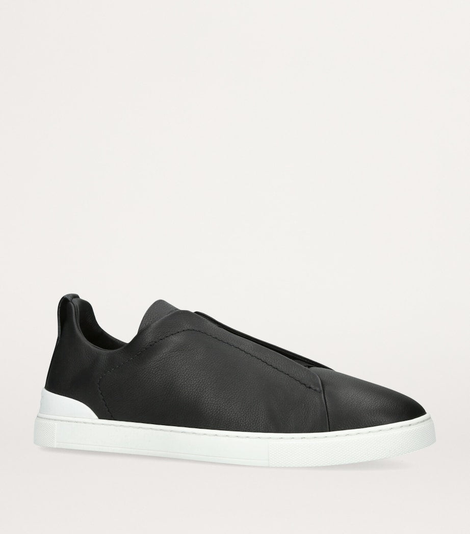 Zegna Shearling Triple Stitch SECONDSKIN Sneakers