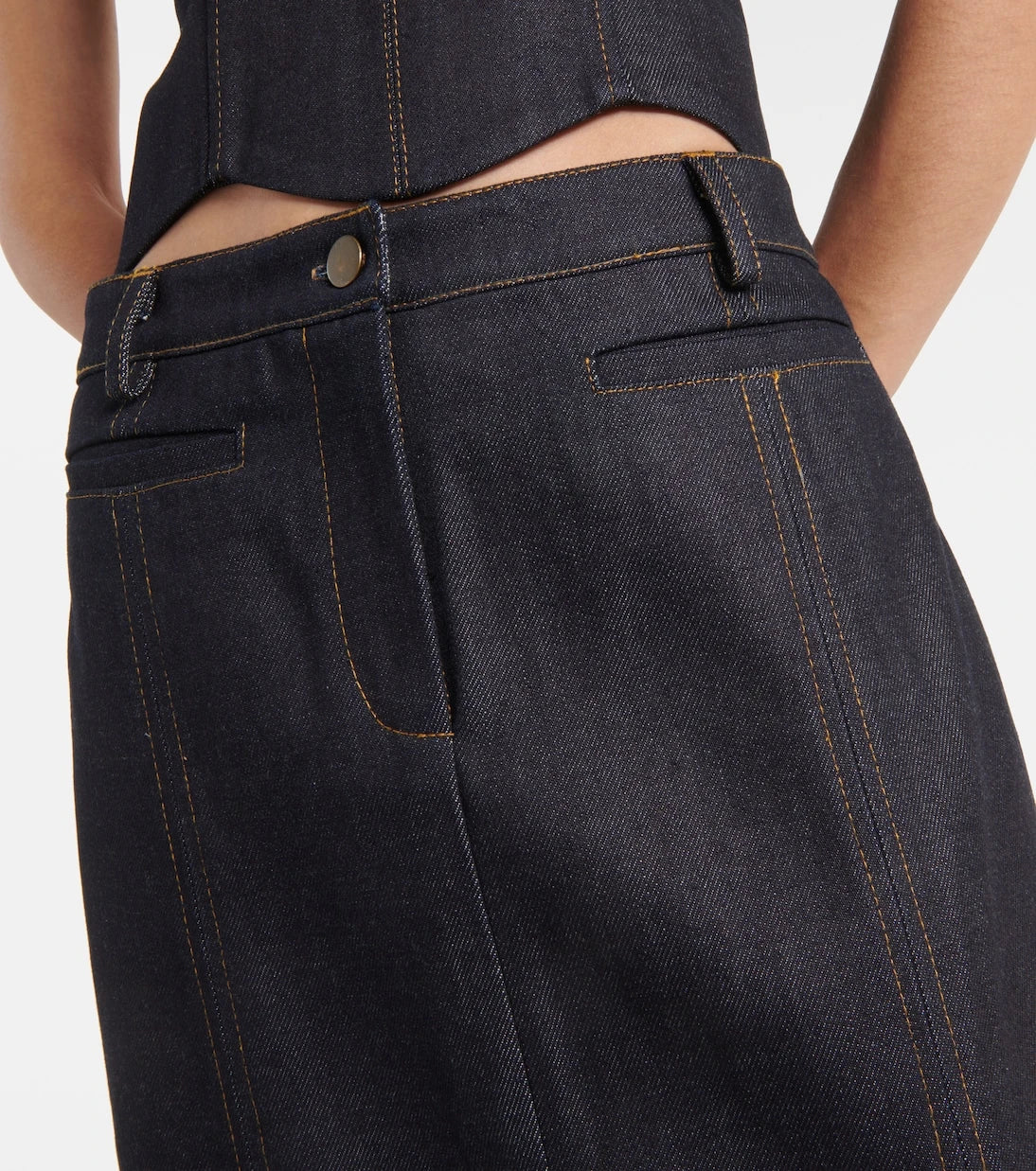 Aya Muse - Alis denim maxi skirt