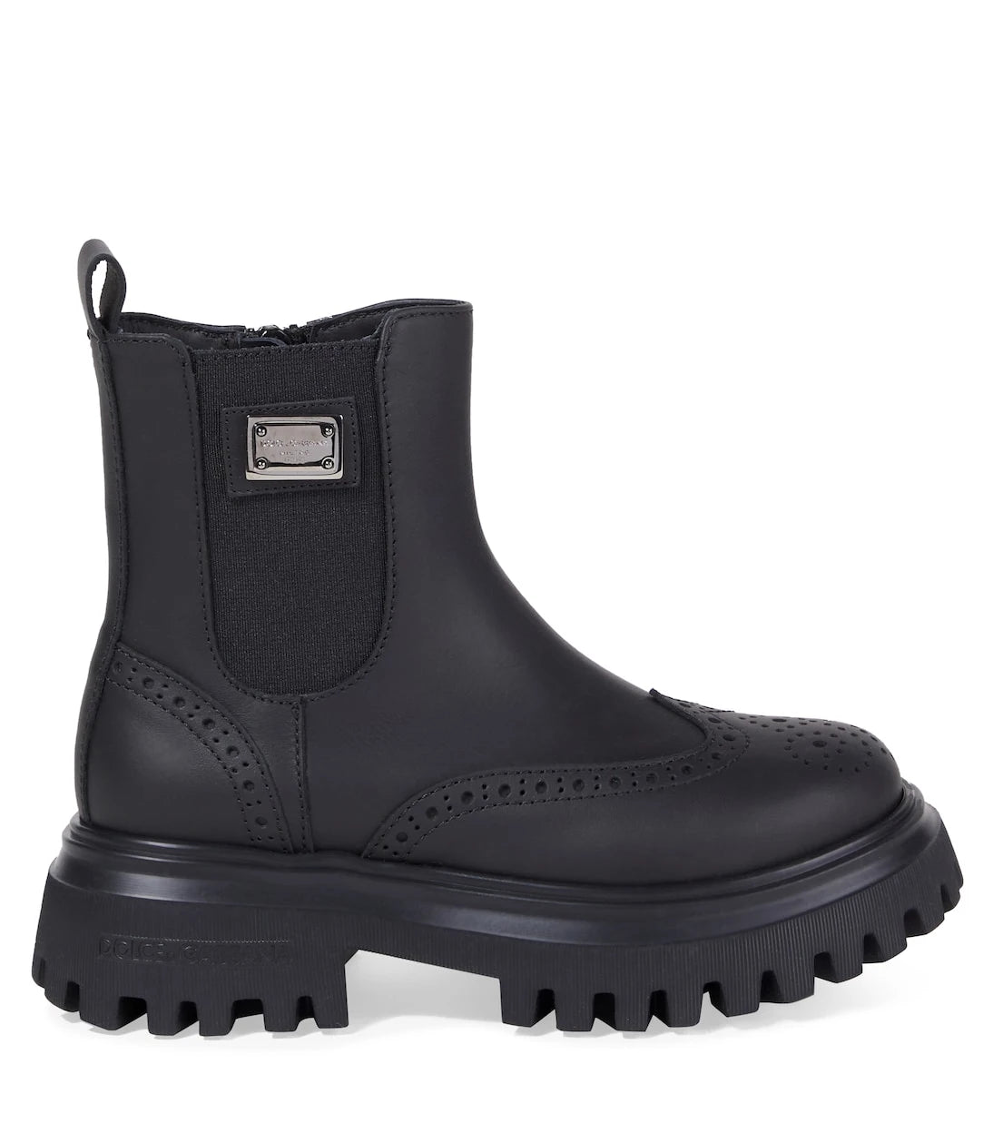 Dolce&Gabbana Kids - Beatles leather Chelsea boots
