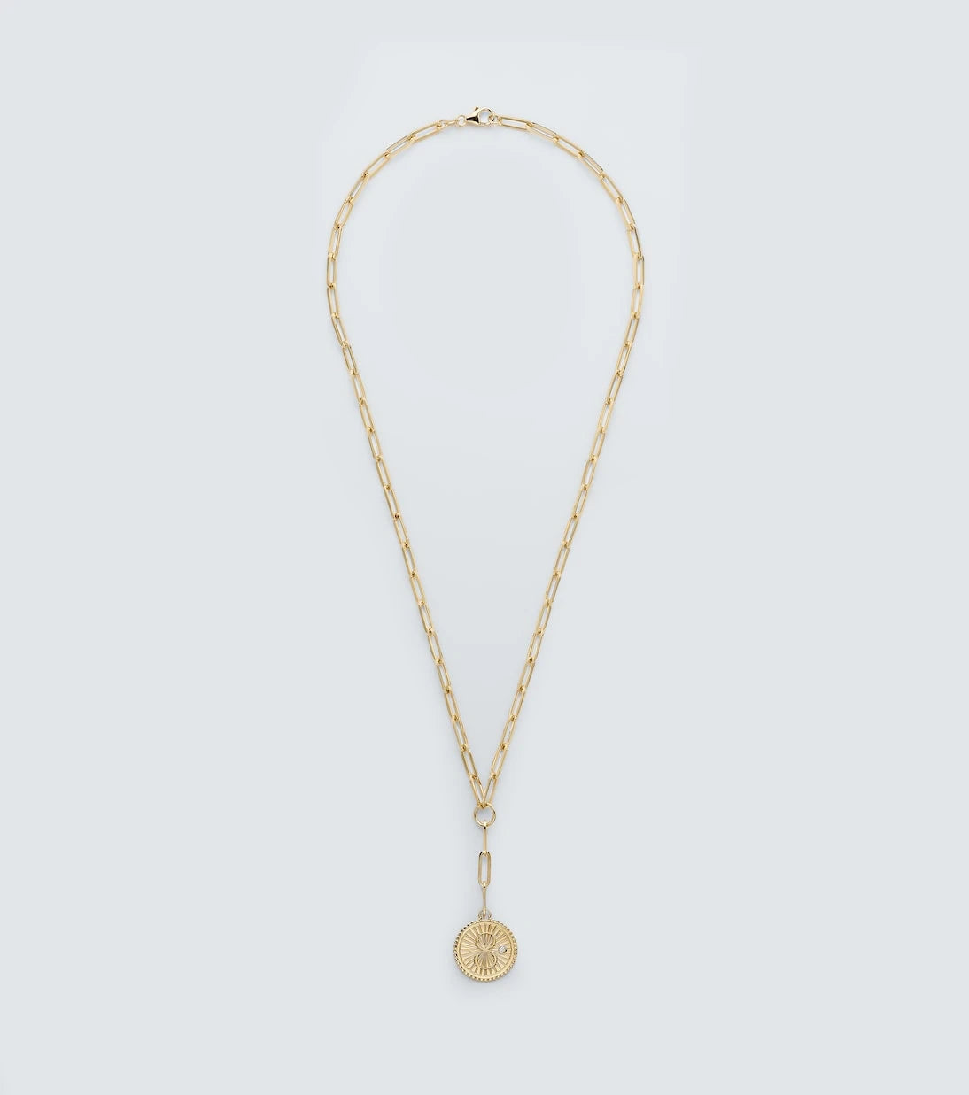 FoundRae - Karma 18kt gold chain necklace with diamond