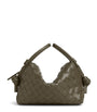 Bottega Veneta Green Small Leather Loop Top-Handle Bag