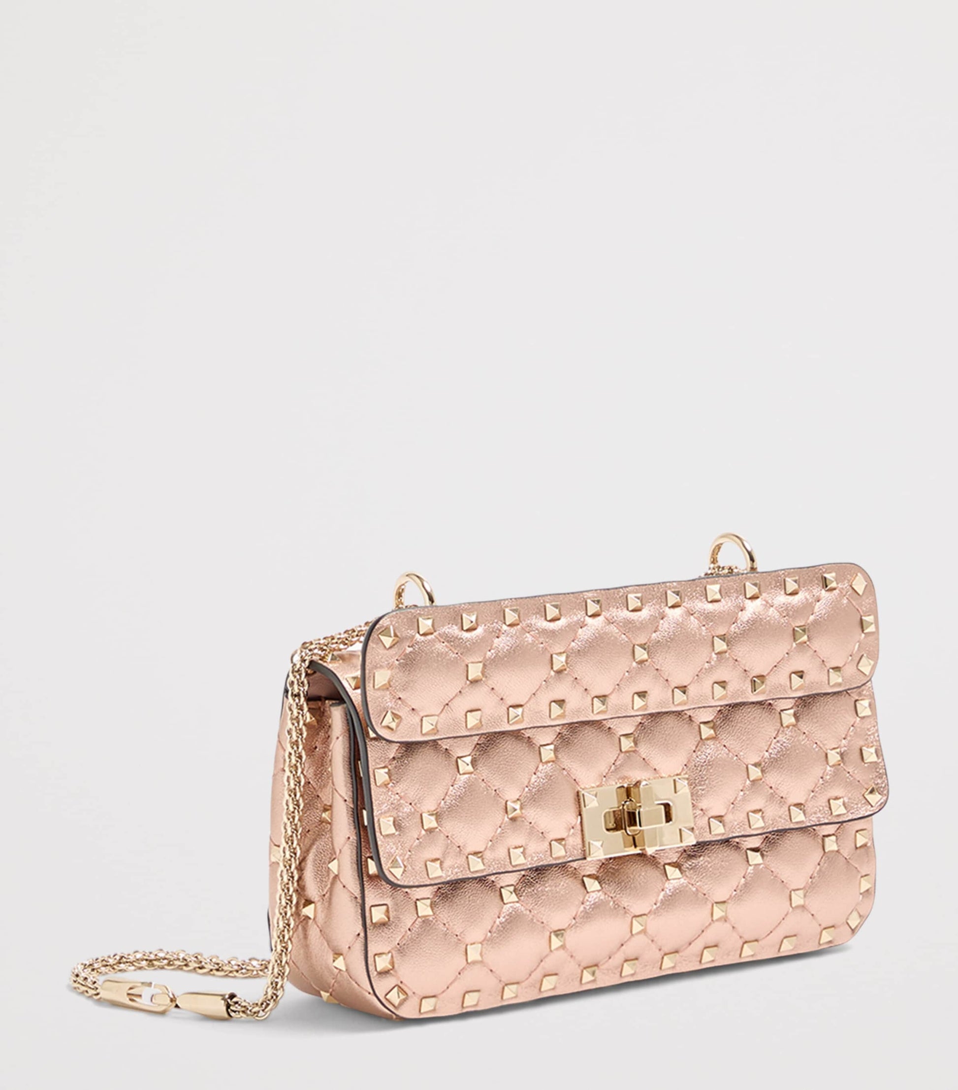 Valentino Garavani Small Leather Rockstud Spike Top-Handle Bag