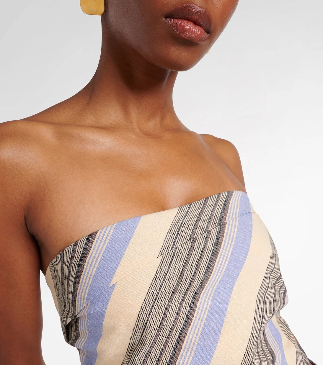 Faithfull - Antibes striped cotton and linen top
