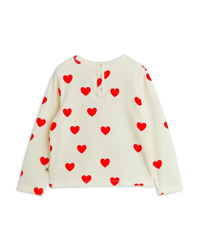 Детска блуза с дълги ръкави Mini Rodini Hearts