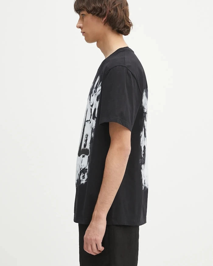 Памучна тениска Helmut Lang SCRIBBLE.T4.MAL.LT.