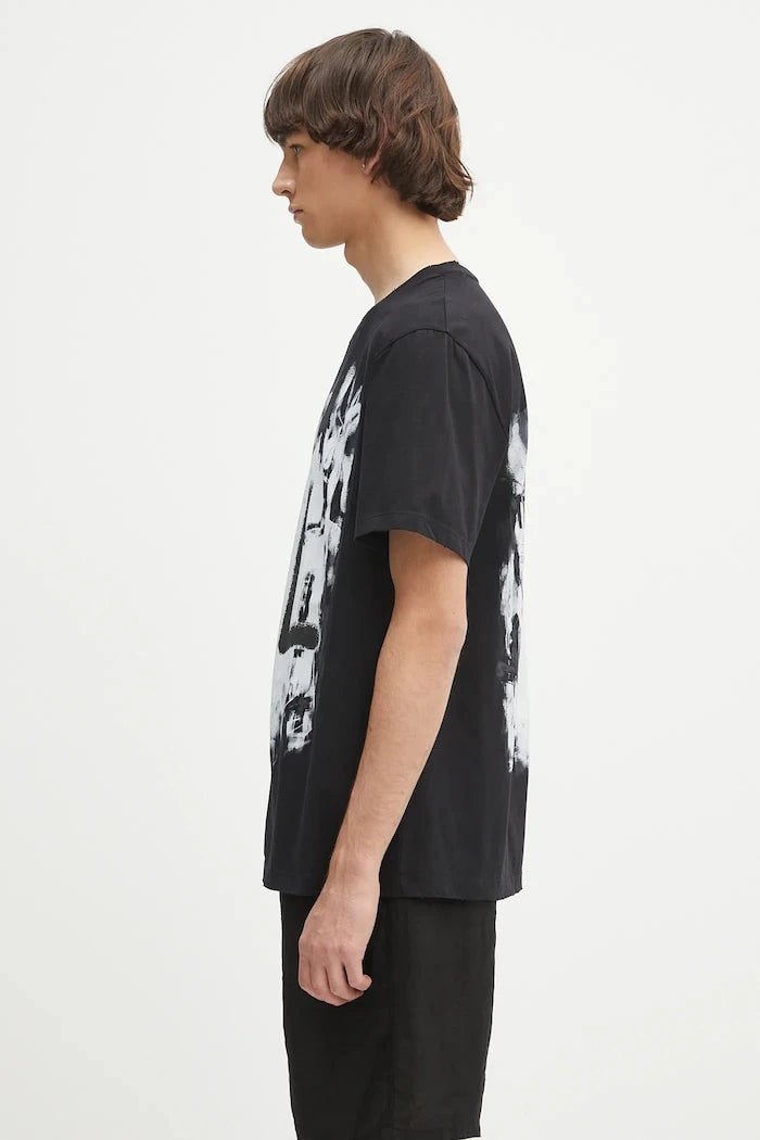 Памучна тениска Helmut Lang SCRIBBLE.T4.MAL.LT.