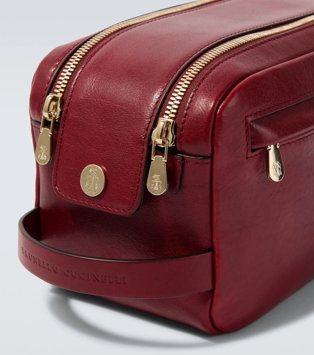 Brunello Cucinelli - Leather toiletry bag