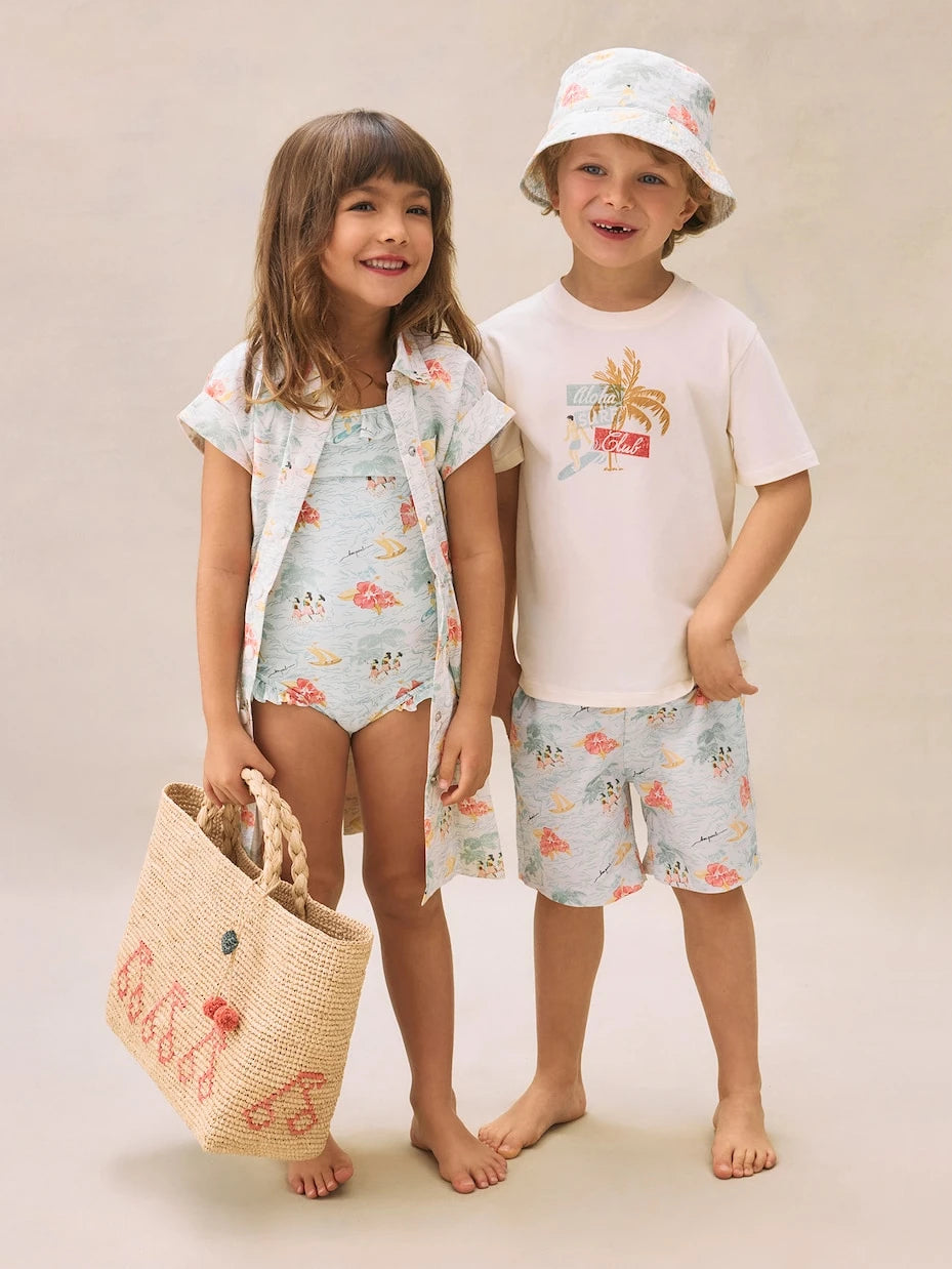 Bonpoint - Ariel printed swim trunks