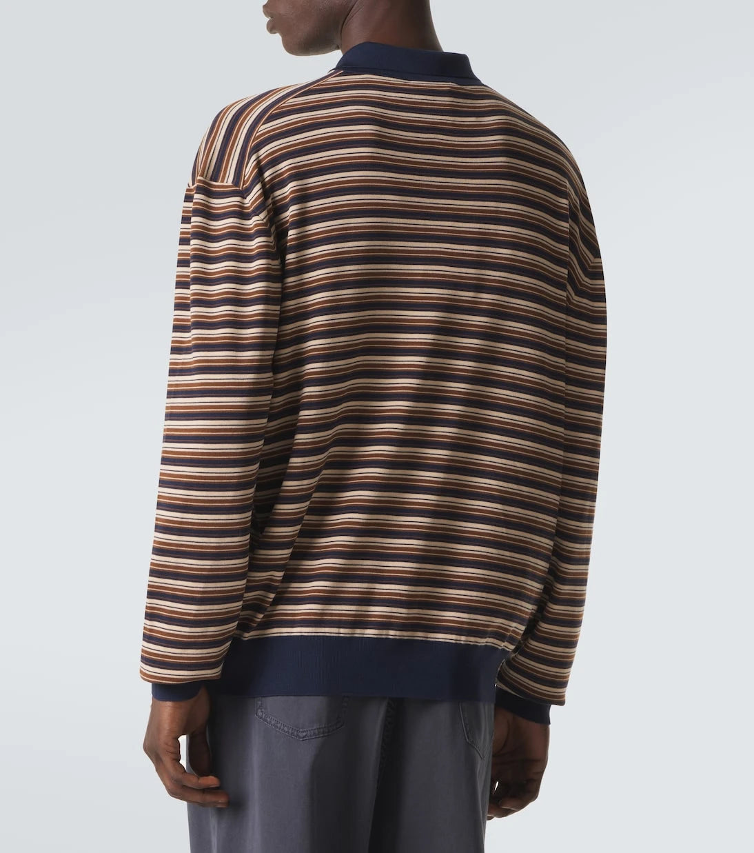 Miu Miu - Striped virgin wool polo sweater
