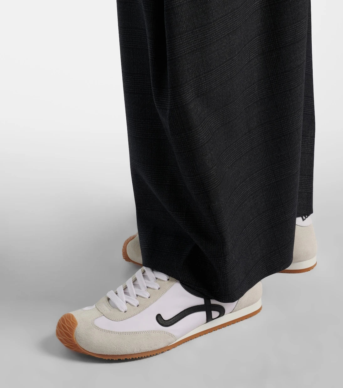 Loewe - Ballet Runner 2.0 suede-trimmed sneakers