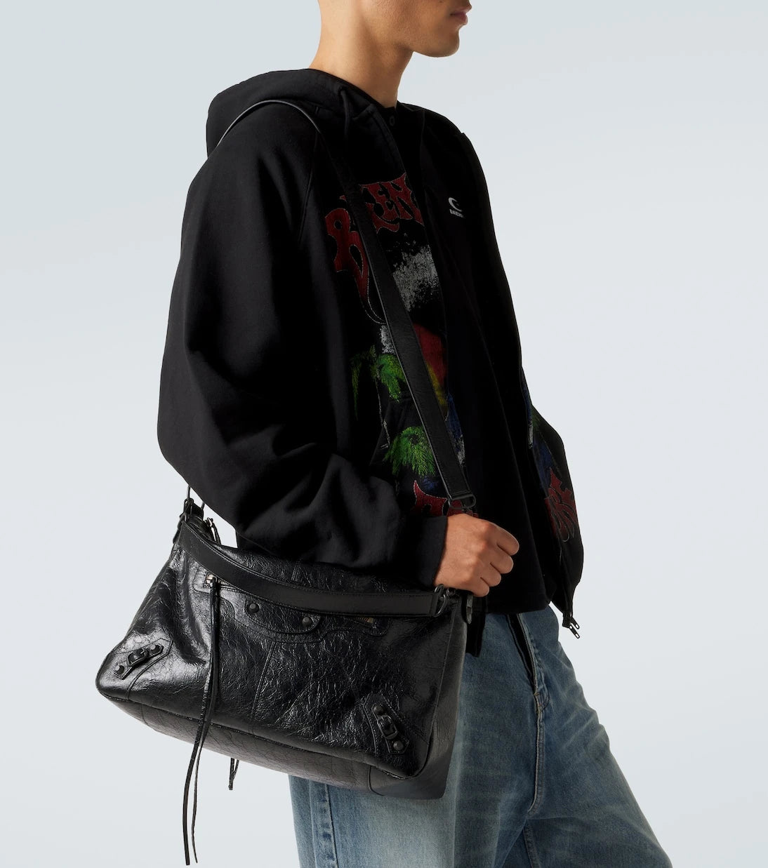 Balenciaga - Le City leather shoulder bag