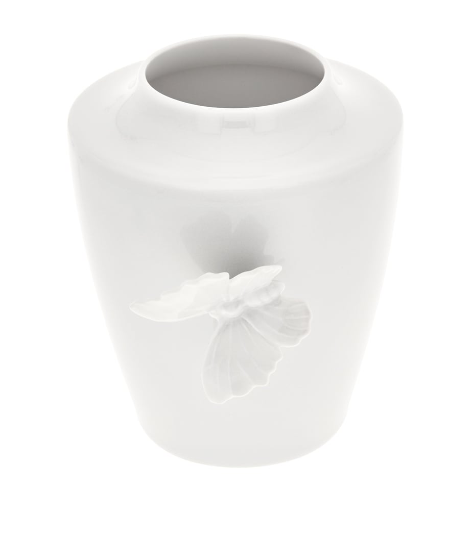 Meissen Small Porcelain Butterfly Vase (13cm)