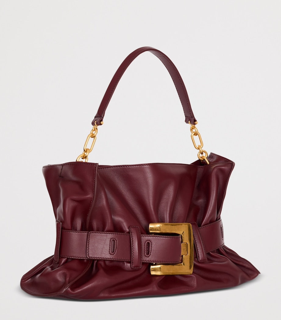 Balmain Medium Leather Anthem Shoulder Bag