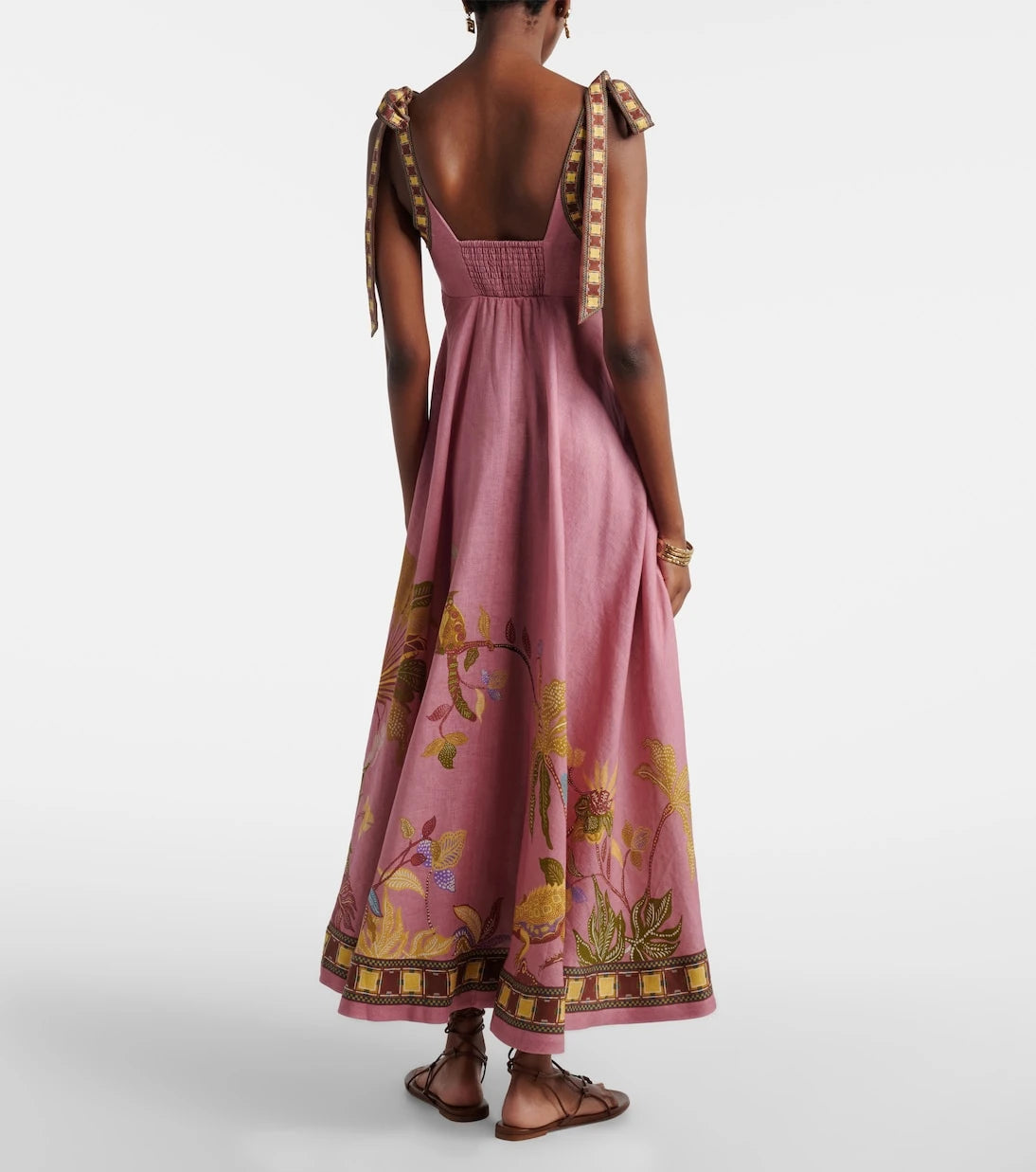Alémais - Zuri Ballet printed linen maxi dress