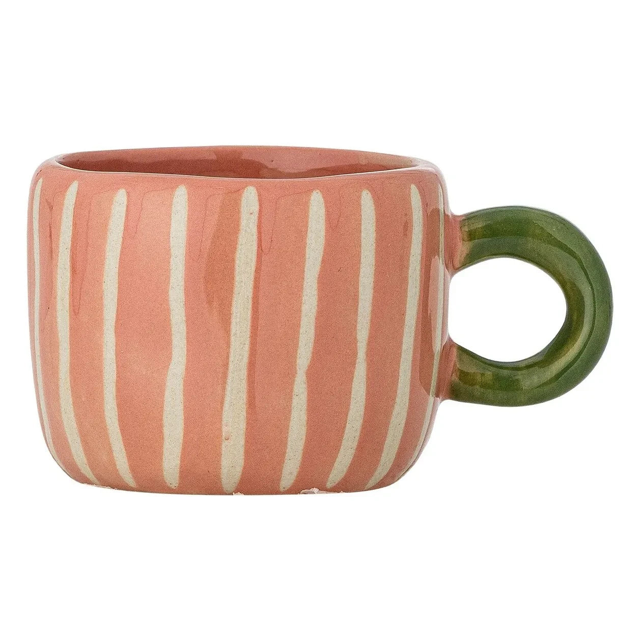 Bloomingville - Nini striped stoneware mug | Pink