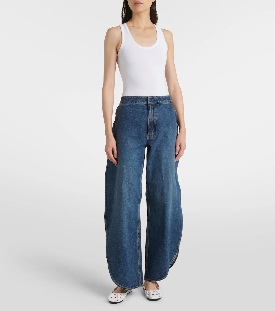 Alaïa - Perfo leather ballet flats