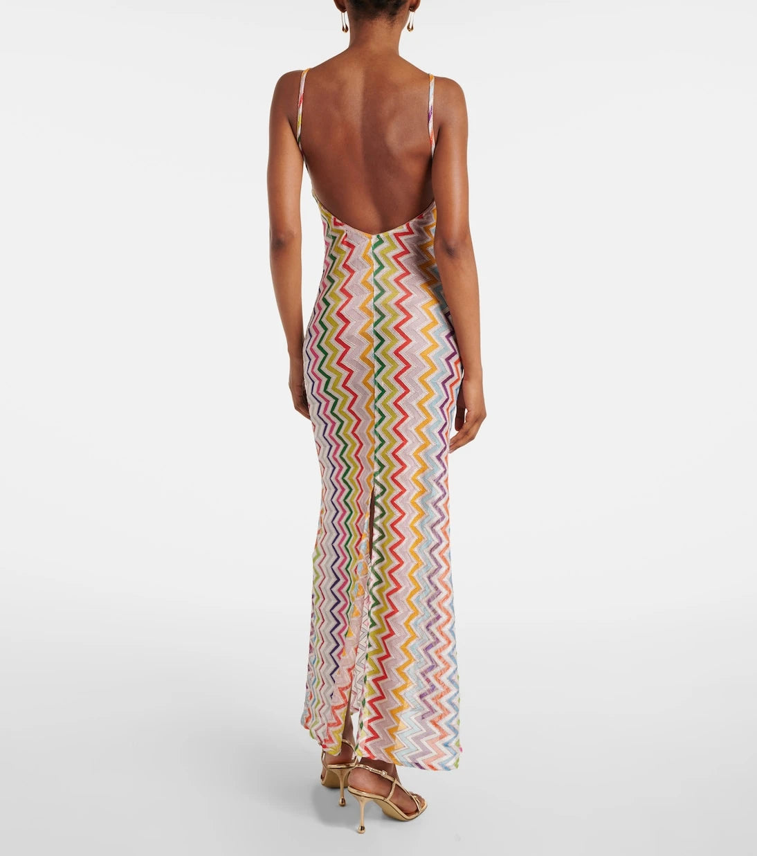 Missoni - Zigzag open-back maxi dress