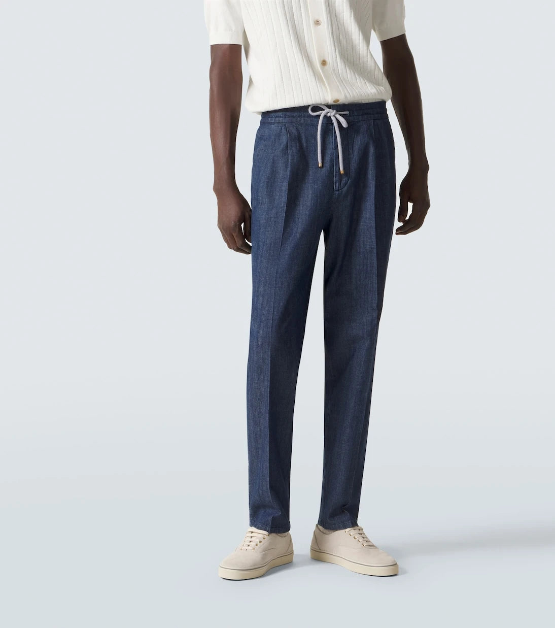 Brunello Cucinelli - Pleated straight jeans