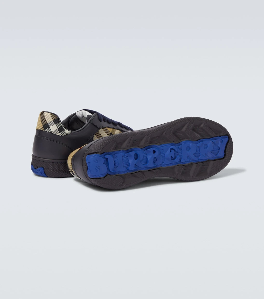 Burberry - Terrace Burberry Check leather sneakers