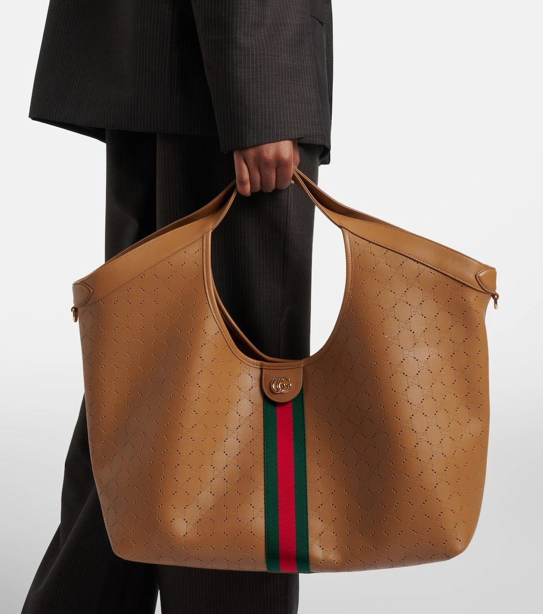 Gucci - Gucci Giglio Large leather tote bag