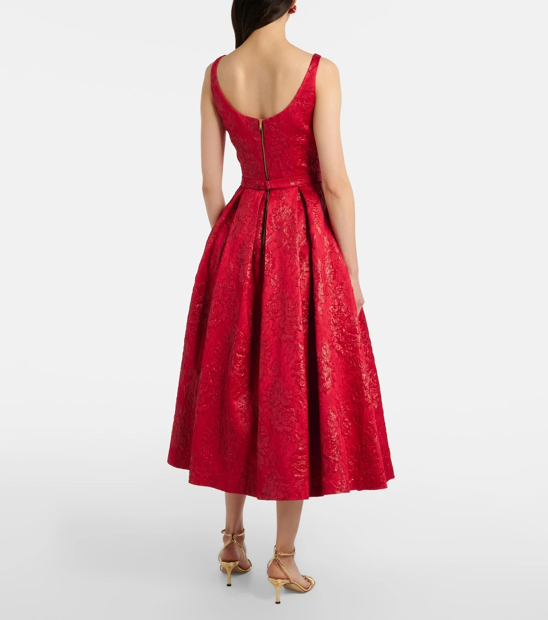 Safiyaa - Asher floral jacquard midi dress