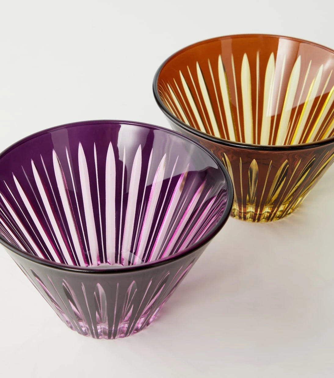L'Objet - Prism set of 4 glass bowls