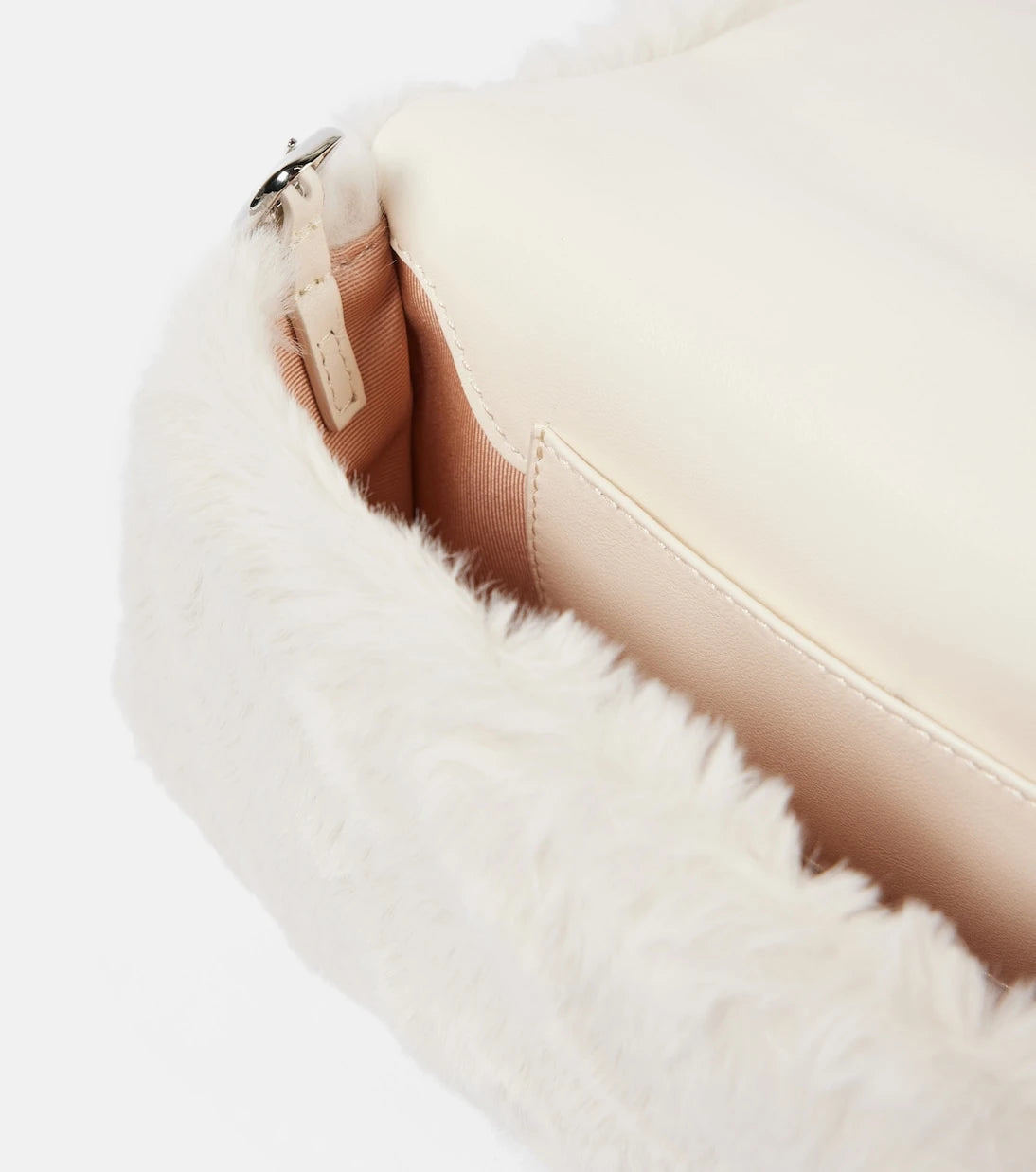 Roger Vivier - Viv Choc embellished faux shearling wallet