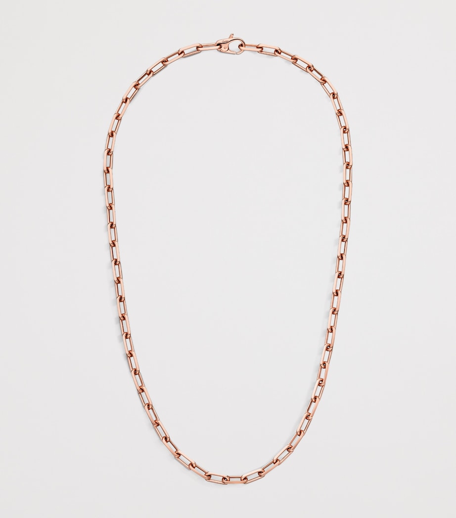 Small Rose Gold Santos de Cartier Chain Necklace