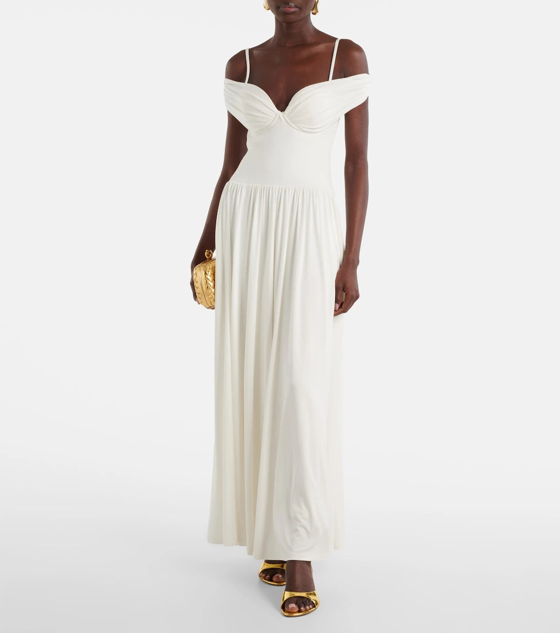 Simkhai - Amarantha draped jersey maxi dress