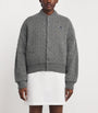 Polo Ralph Lauren Grey Wool-Cashmere Bomber Jacket