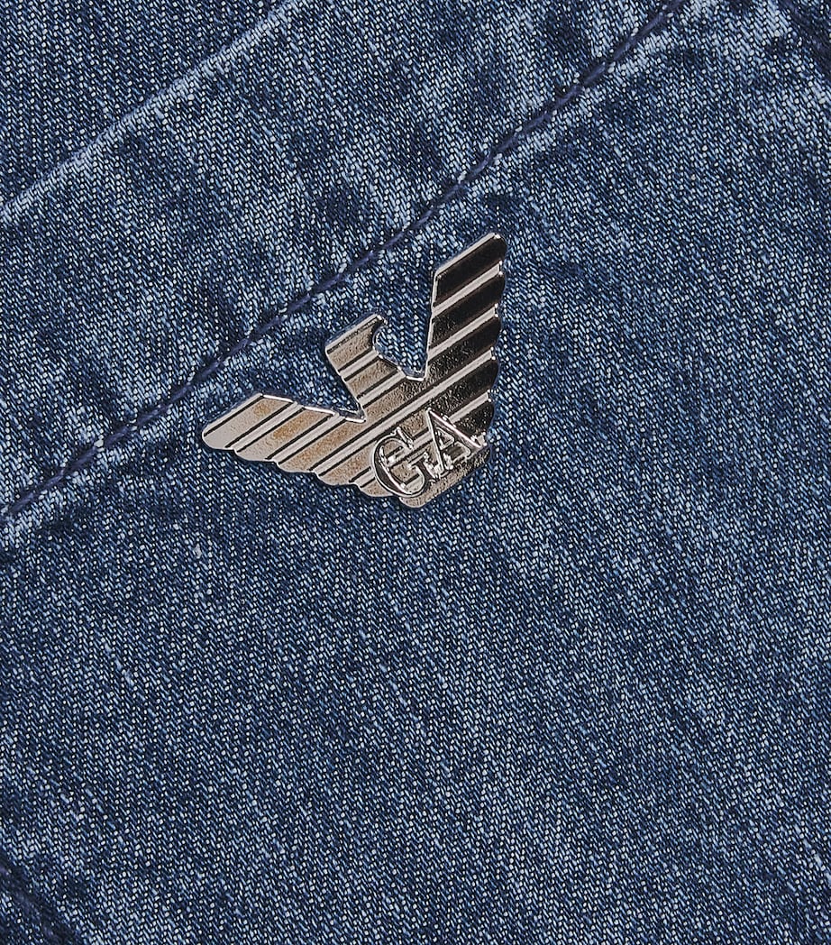 Emporio Armani Kids Frilled Denim Shorts (4-14 Years)