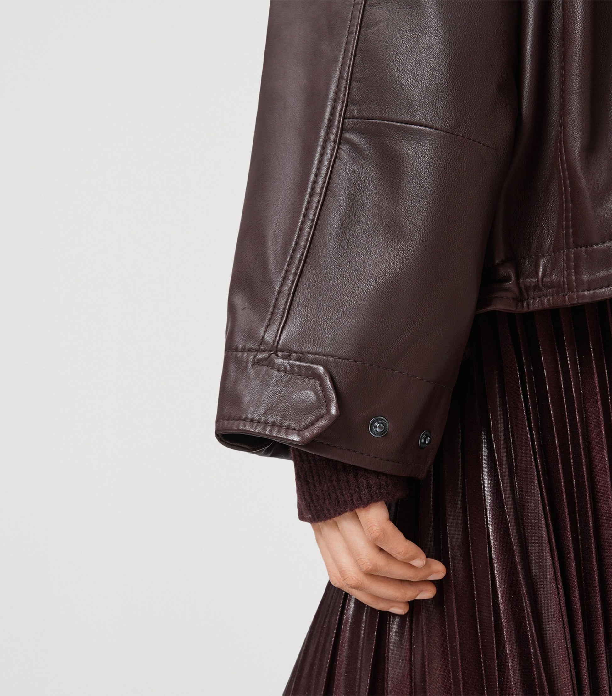 Clay Leather Jacket OXBLOOD RED