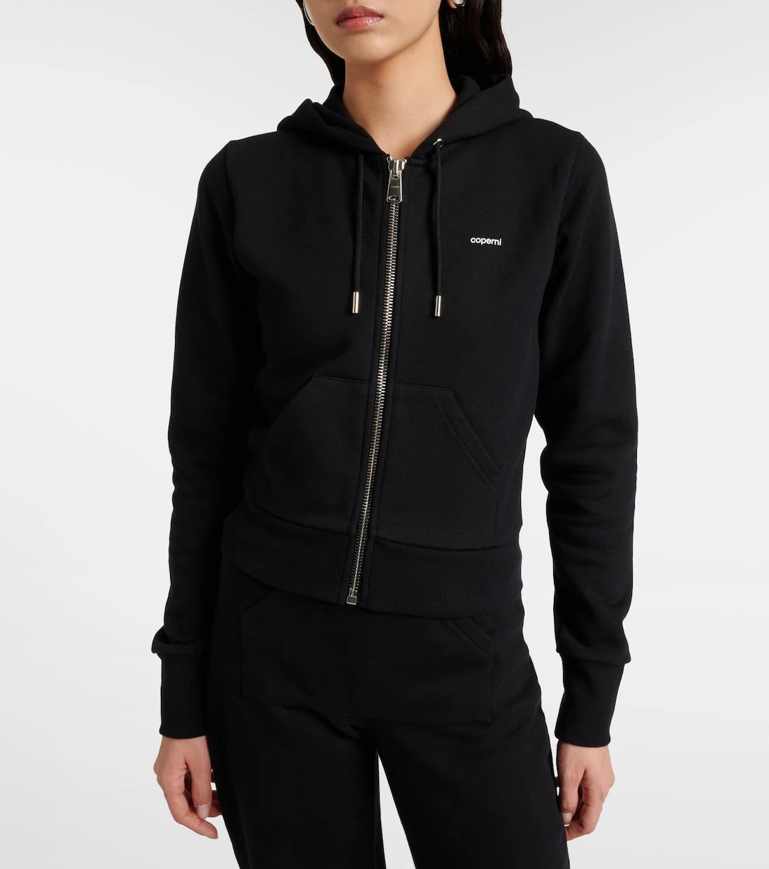 Coperni - Cotton-blend jersey zip-up hoodie