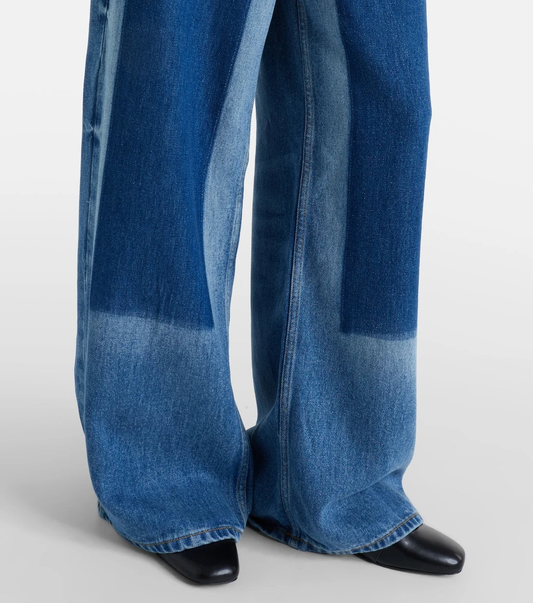 Ganni - High-rise wide-leg jeans