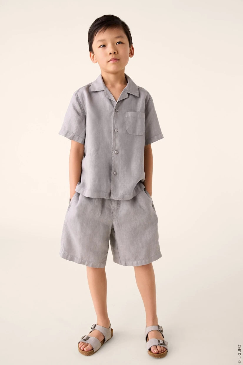 Il Gufo - Striped cotton Bermuda shorts