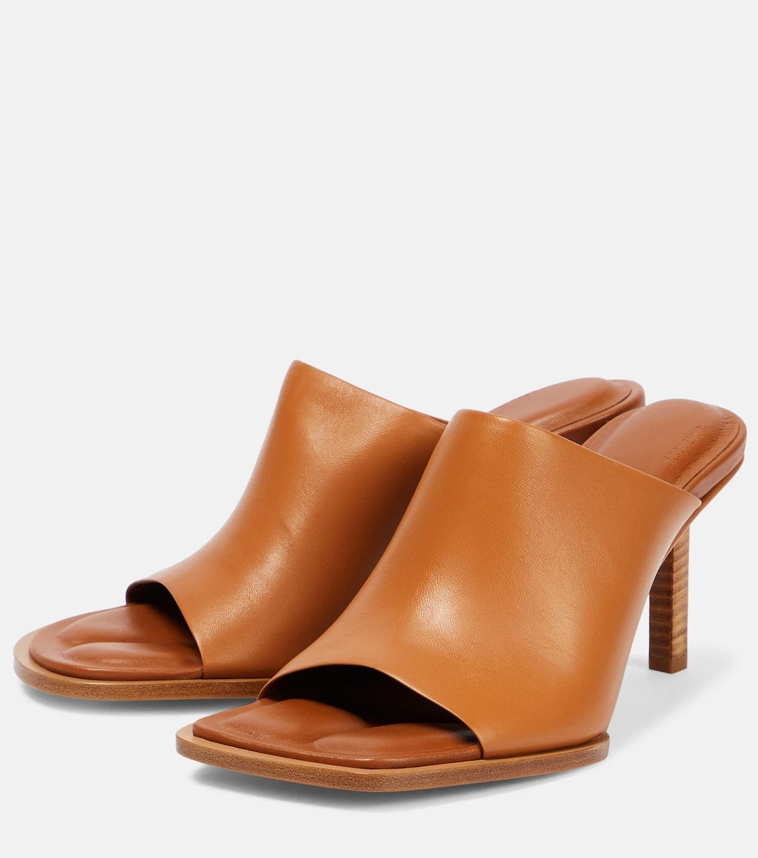 Jacquemus - Les Mules Carrés Ronds leather mules