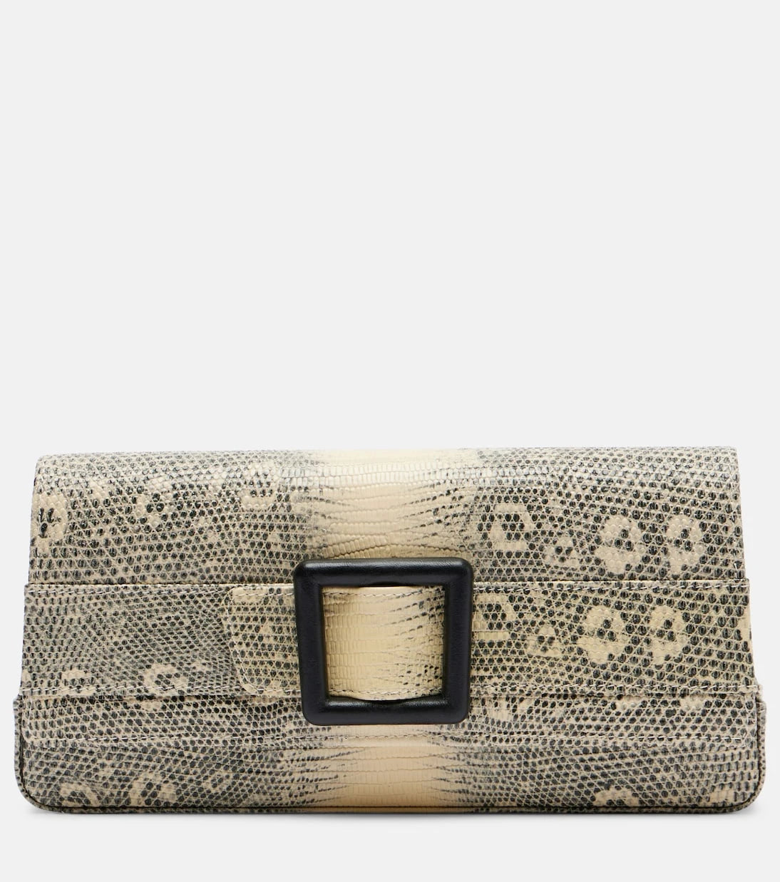 Manolo Blahnik - Maygot snake-effect leather clutch