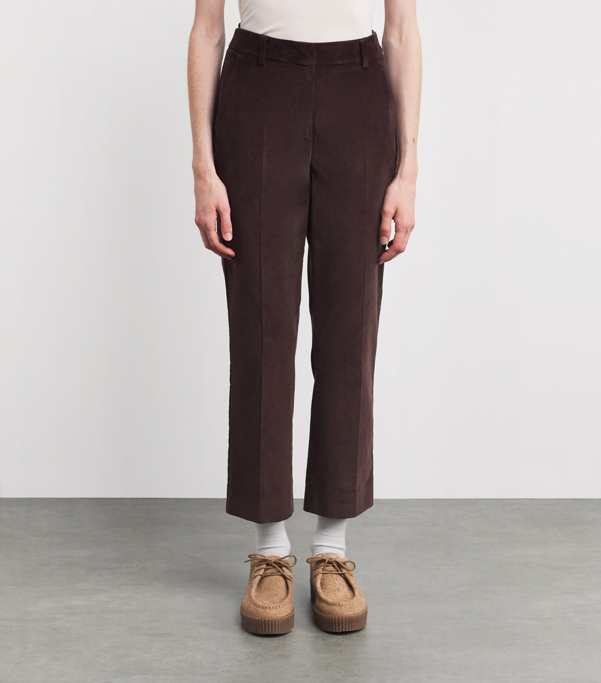 Weekend Max Mara Purple Corduroy Straight Trousers