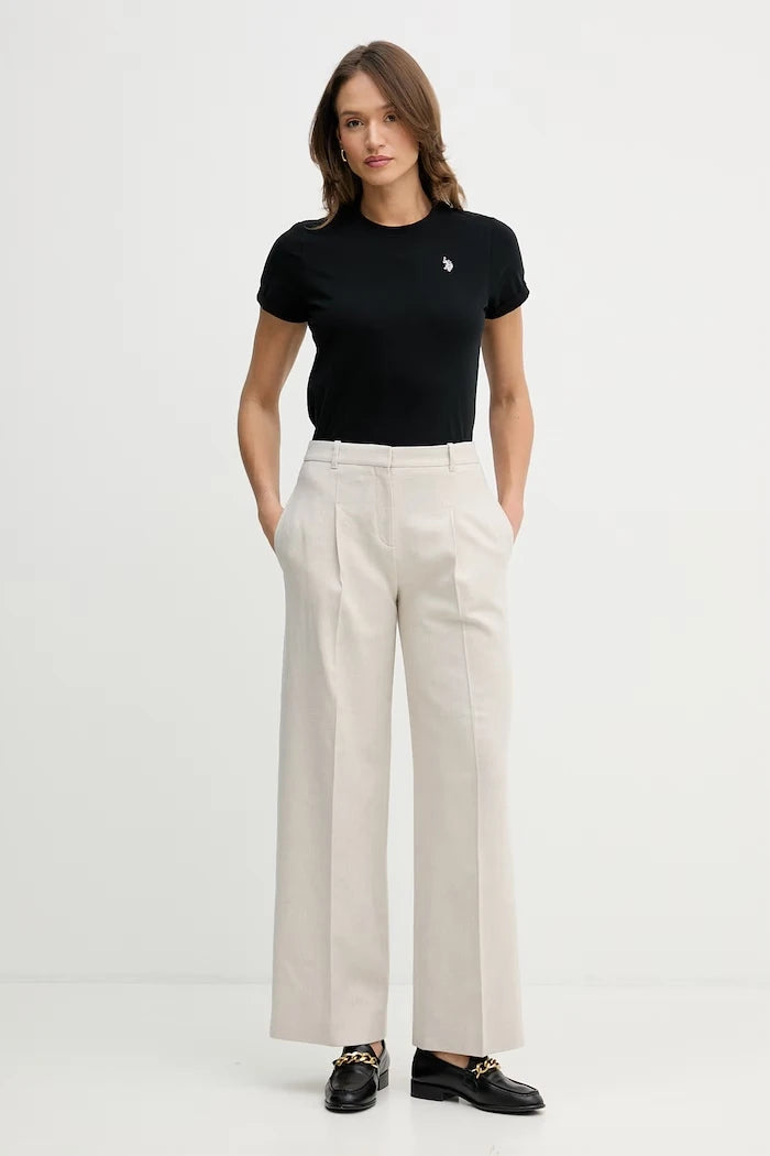 U.S. Polo Assn. Kadın Pamuklu Tişört CREW NECK
