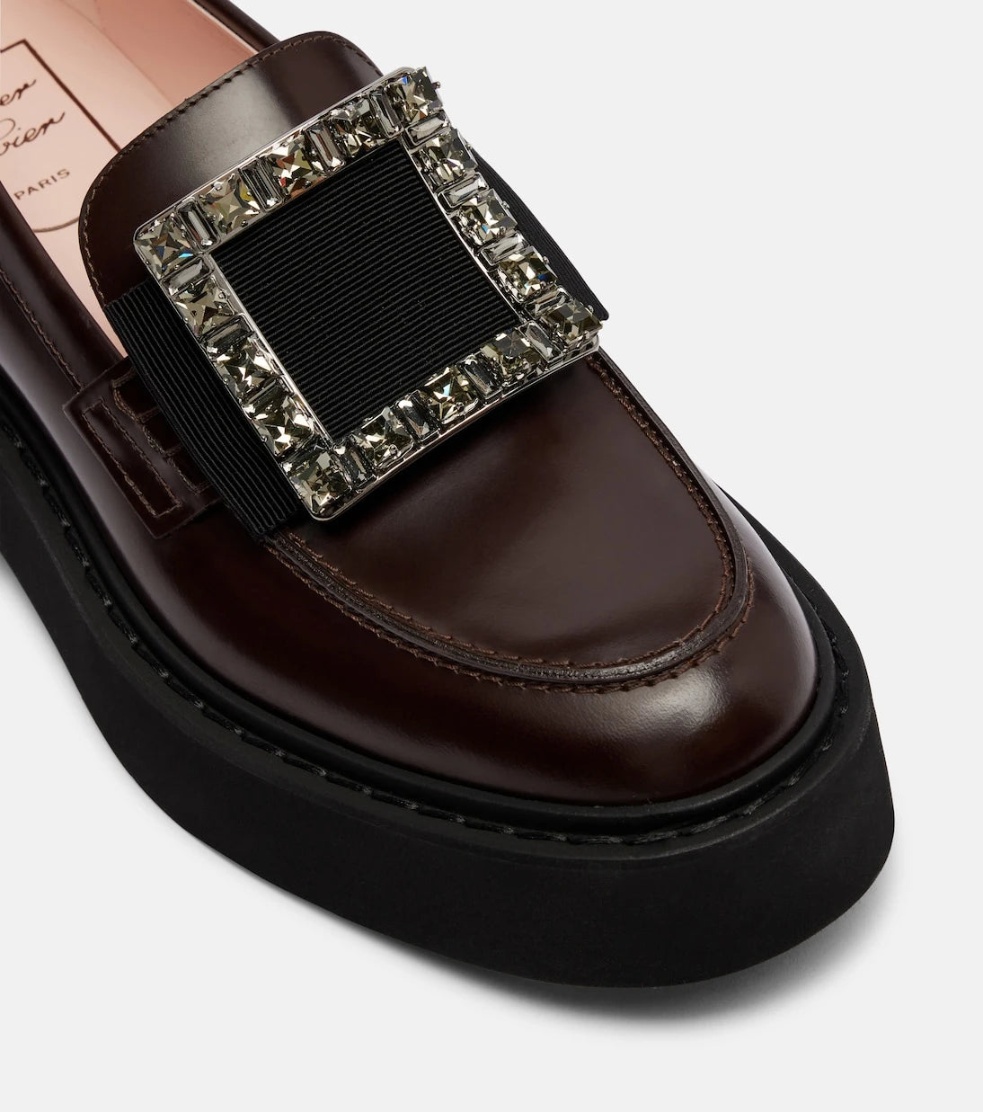 Roger Vivier - Viv' Rangers leather platform loafers
