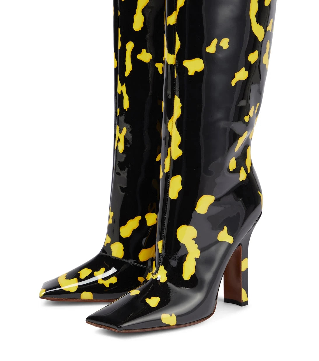 Vetements - Patent leather over-the-knee boots